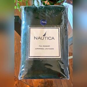 Nautical Size Full Hunter Green Bedskirt